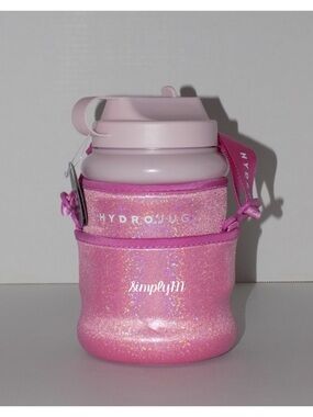 HydroJug Mini Gallon With Pink Ruby Sparkle & Leopard Sleeve Set